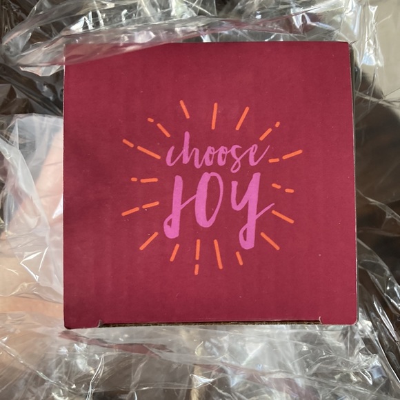 NIB ‘Choose Joy’ raspberry color double wall insulated bottle 17oz vacuum seal - Picture 6 of 8